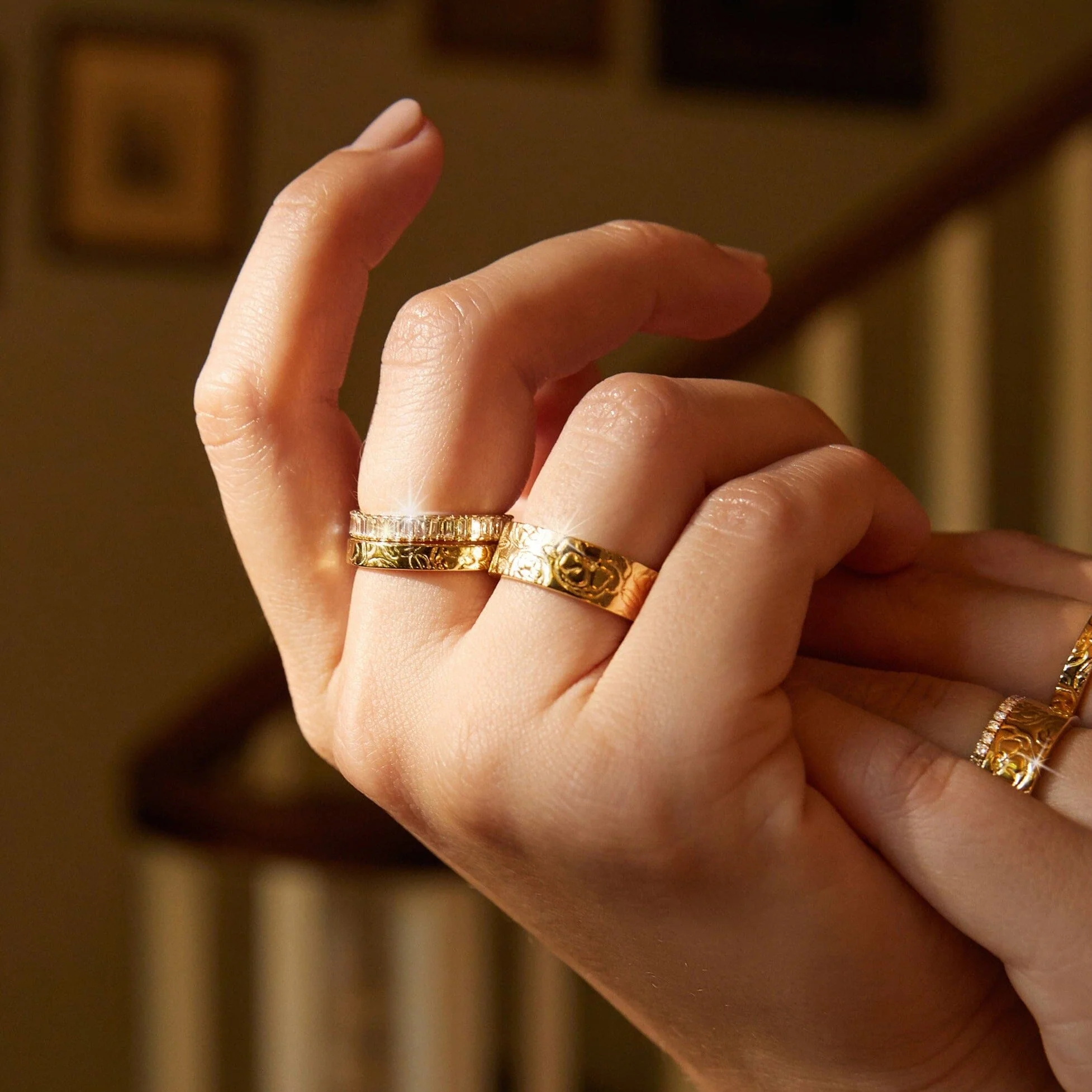 AURATE X MACENNA: Mini Rose Garden Ring - Image 14