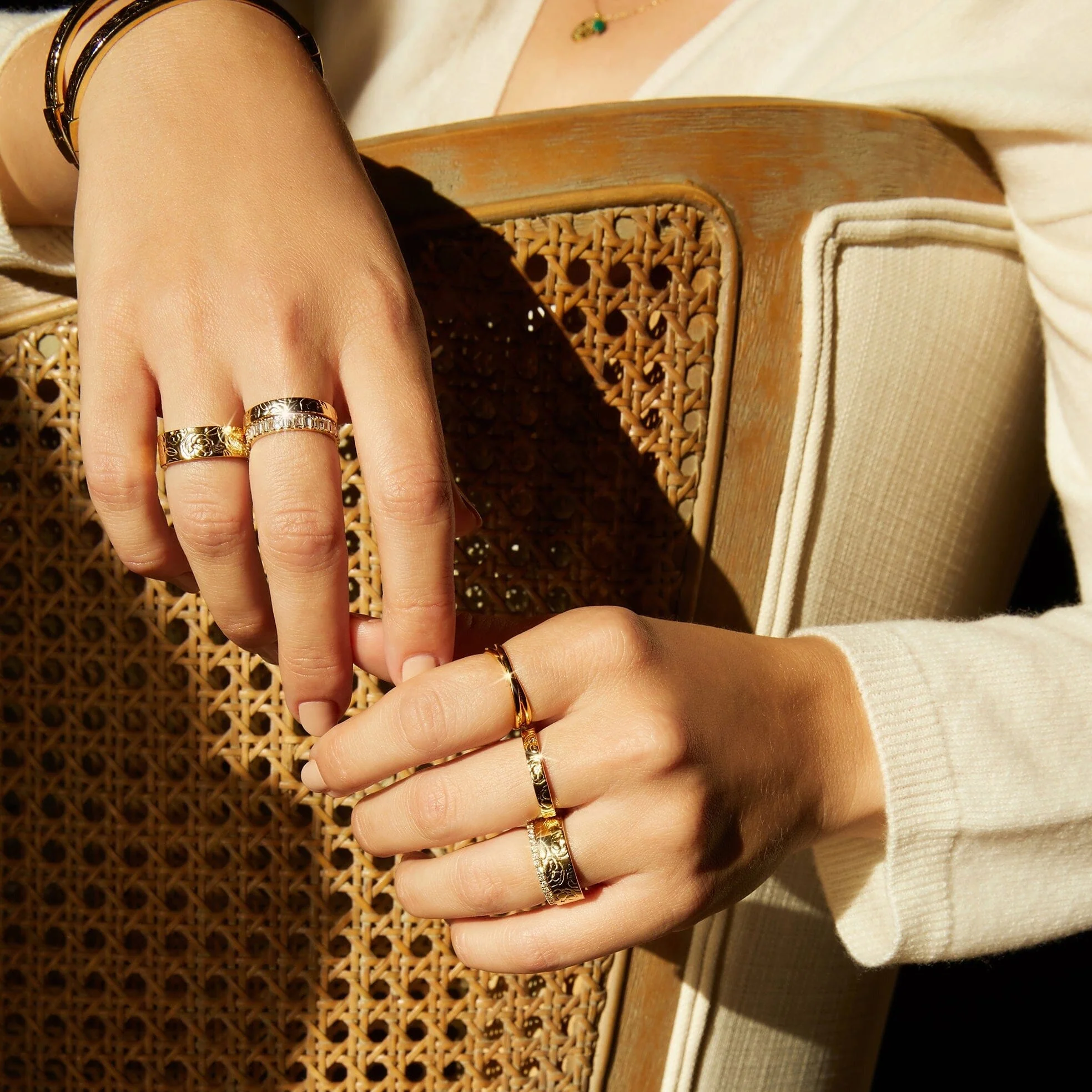 AURATE X MACENNA: Mini Rose Garden Ring - Image 8