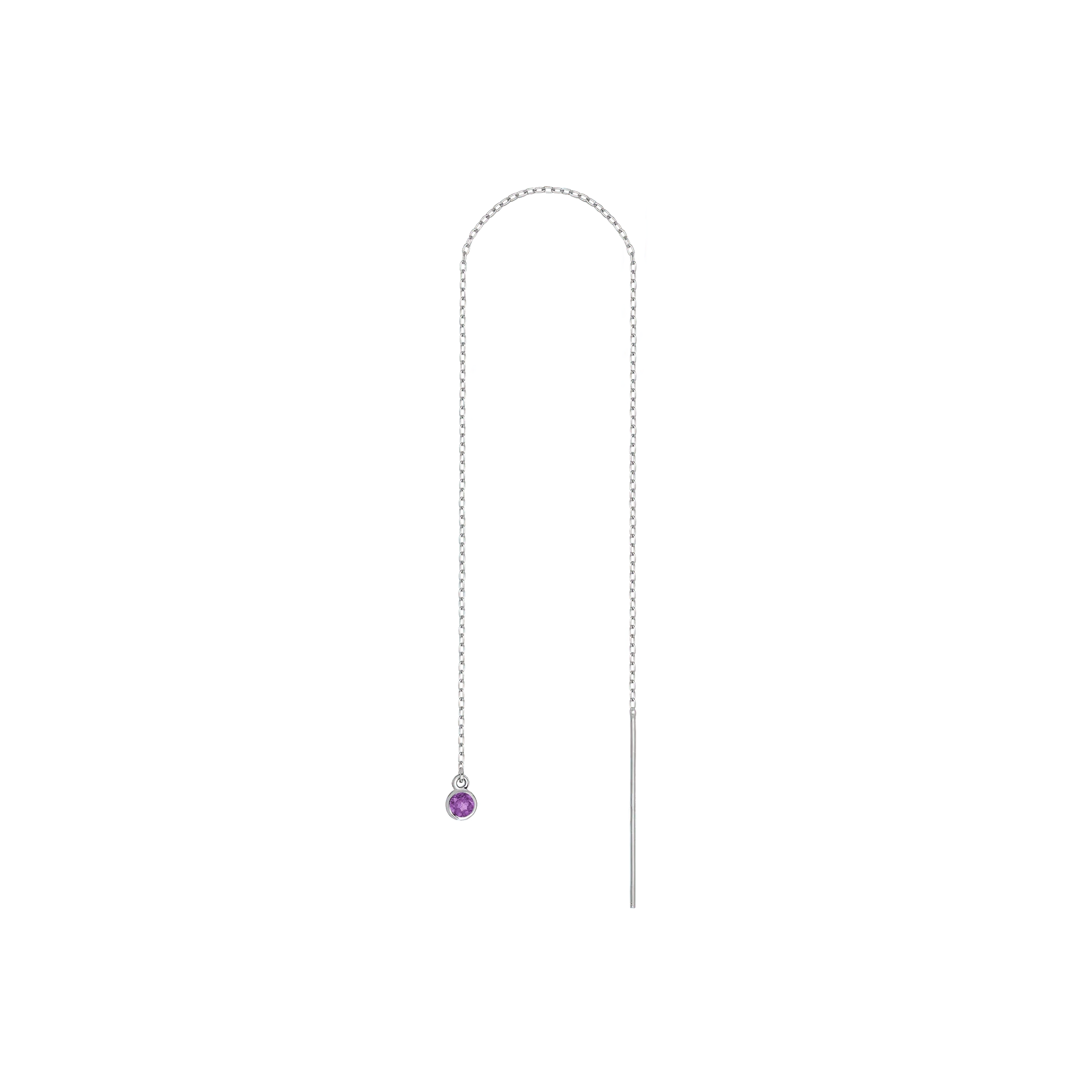 Birthstone Ear Chain Threader (Pair) - Image 3