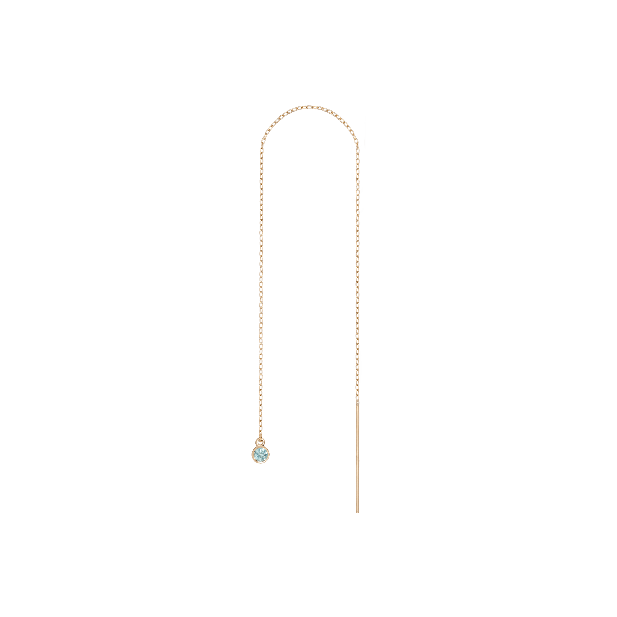 Birthstone Ear Chain Threader (Pair) - Image 4