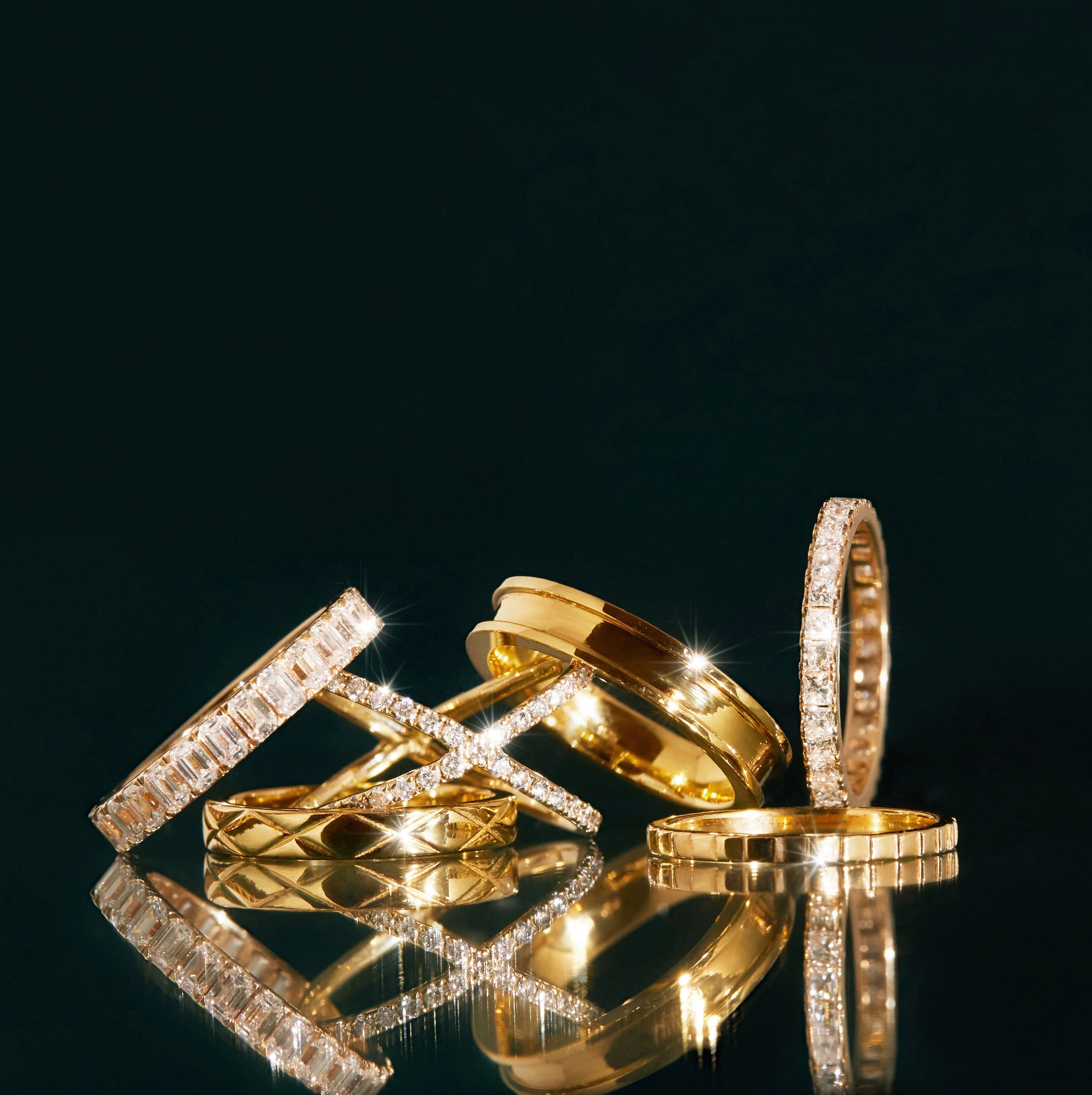 Bold Diamond Baguette Ring - Image 11