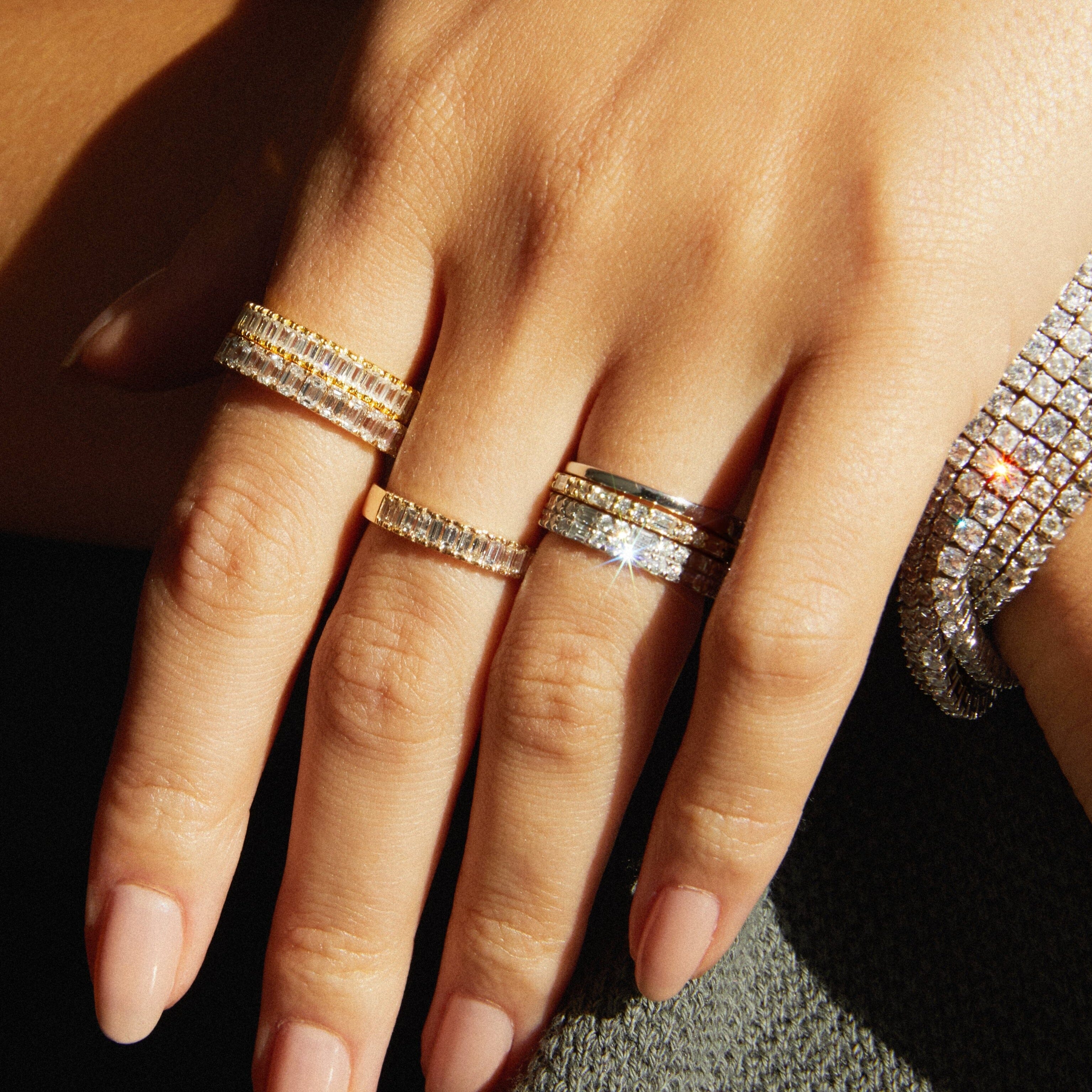 Bold Diamond Baguette Ring - Image 24