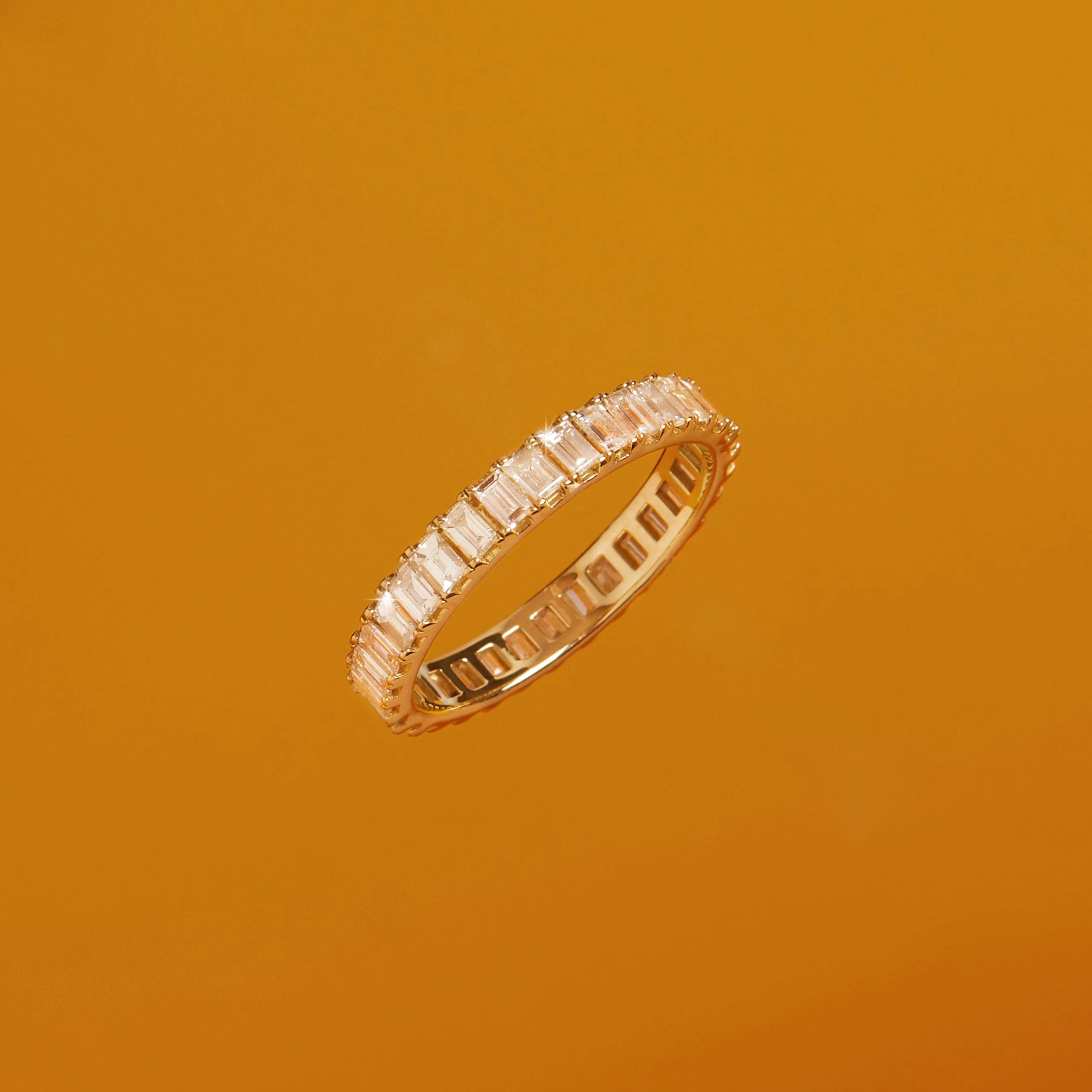 Bold Diamond Baguette Ring - Image 7