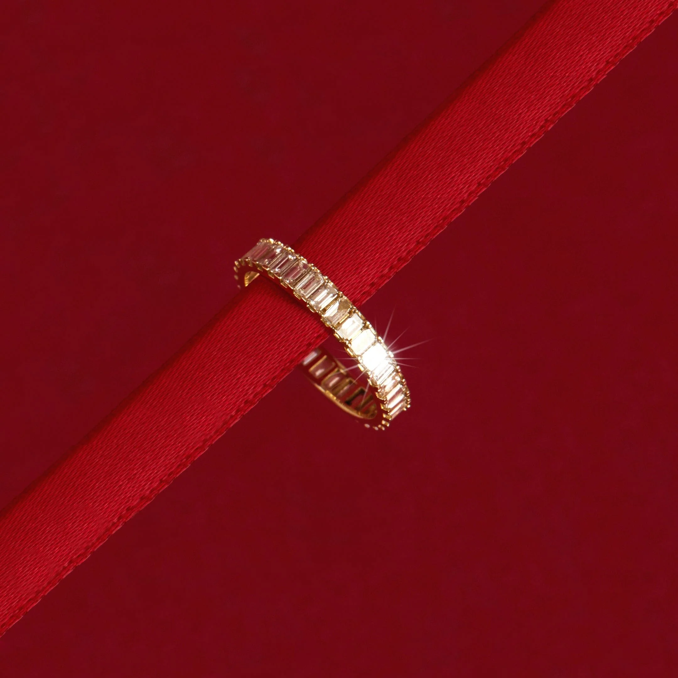 Bold Diamond Baguette Ring - Image 8
