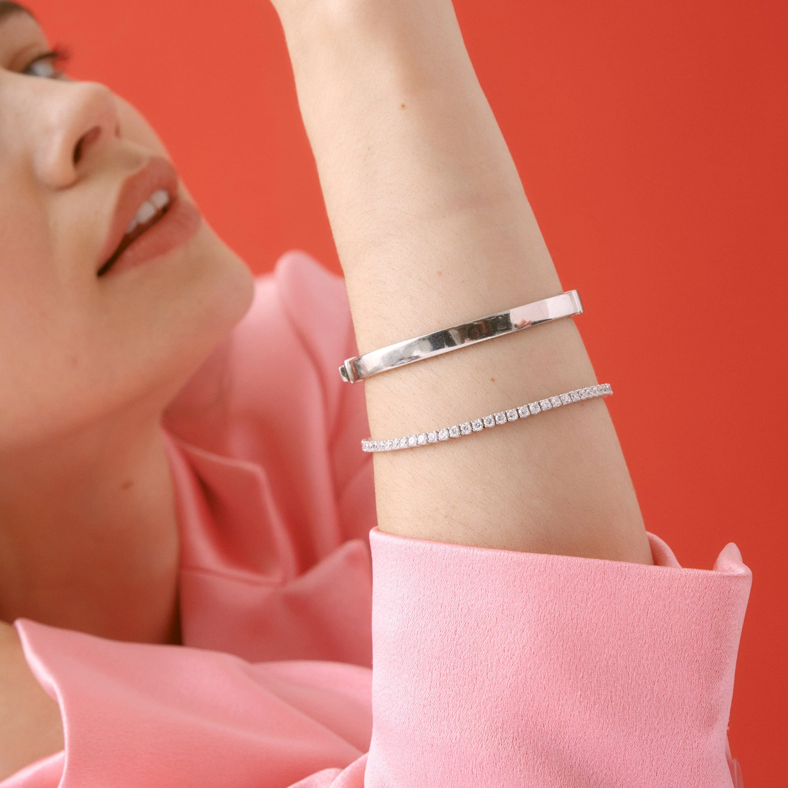 Classic Lab Grown Diamond Tennis Bracelet - Image 58