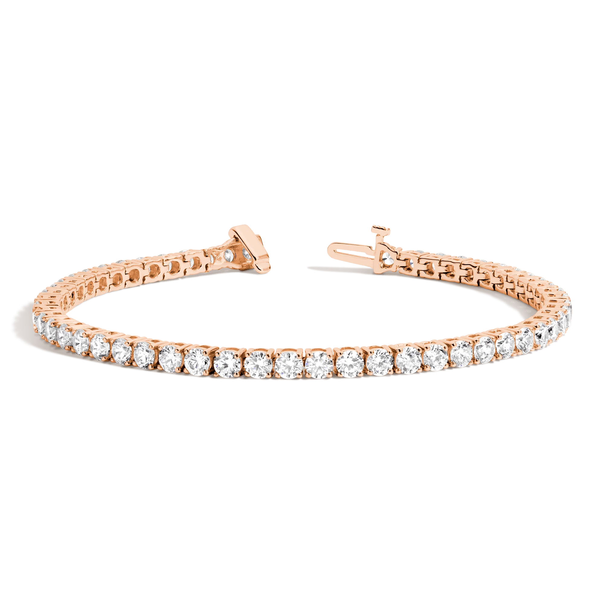 Classic Lab Grown Diamond Tennis Bracelet - 7ct - Image 3