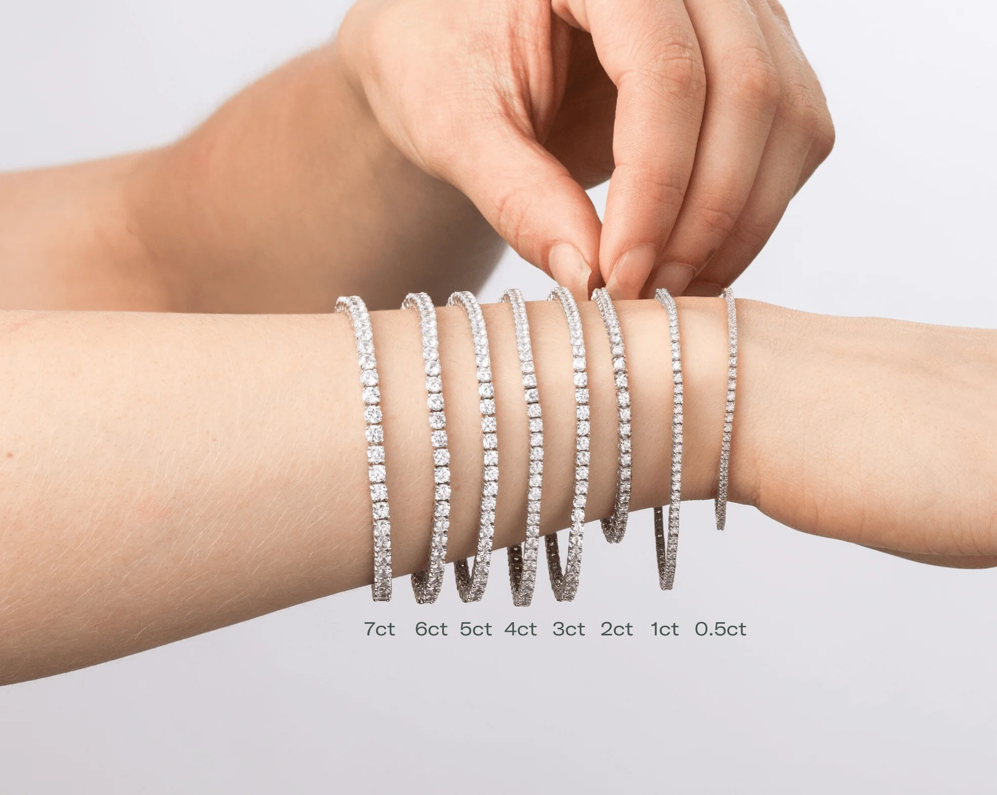 Classic Lab Grown Diamond Tennis Bracelet - Image 80
