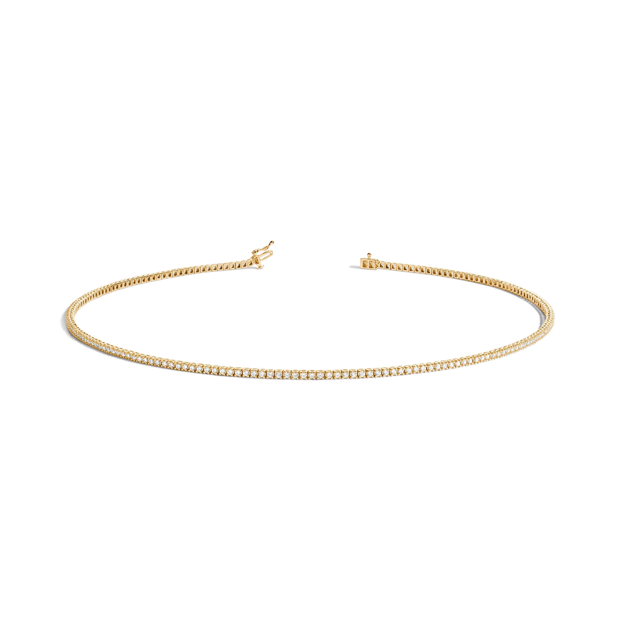 Classic Diamond Tennis Necklace - Image 14