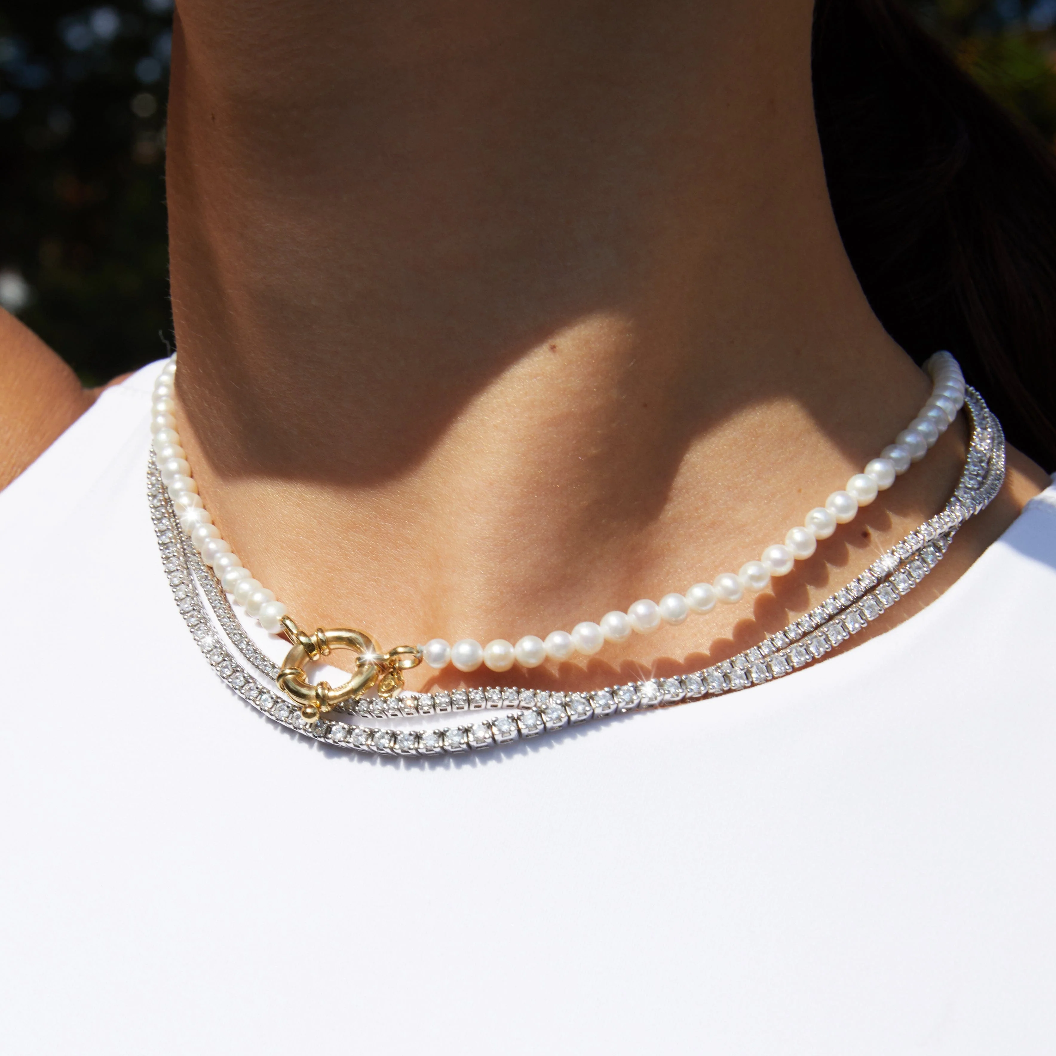 Classic Diamond Tennis Necklace - Image 29