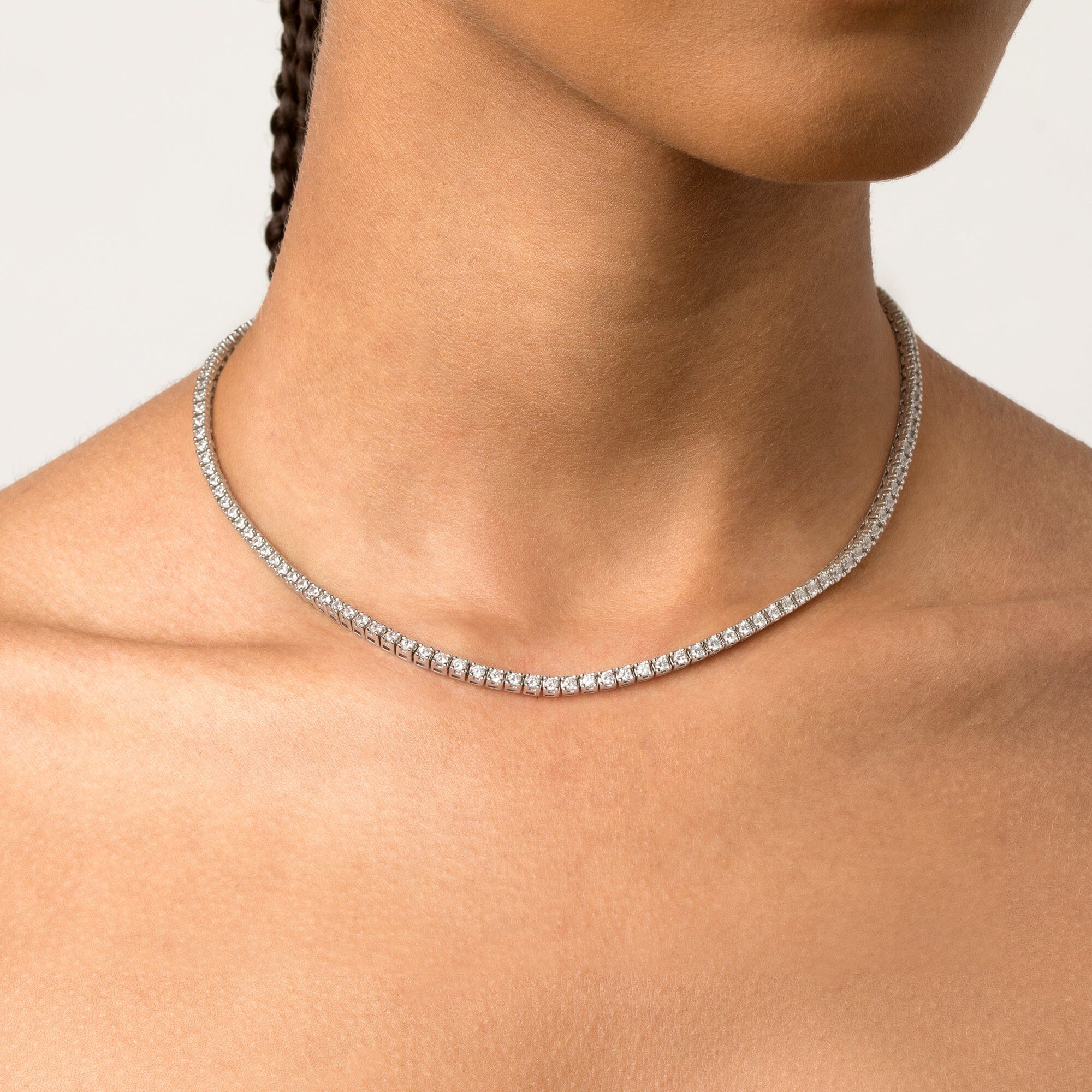 Classic Diamond Tennis Necklace - Image 35