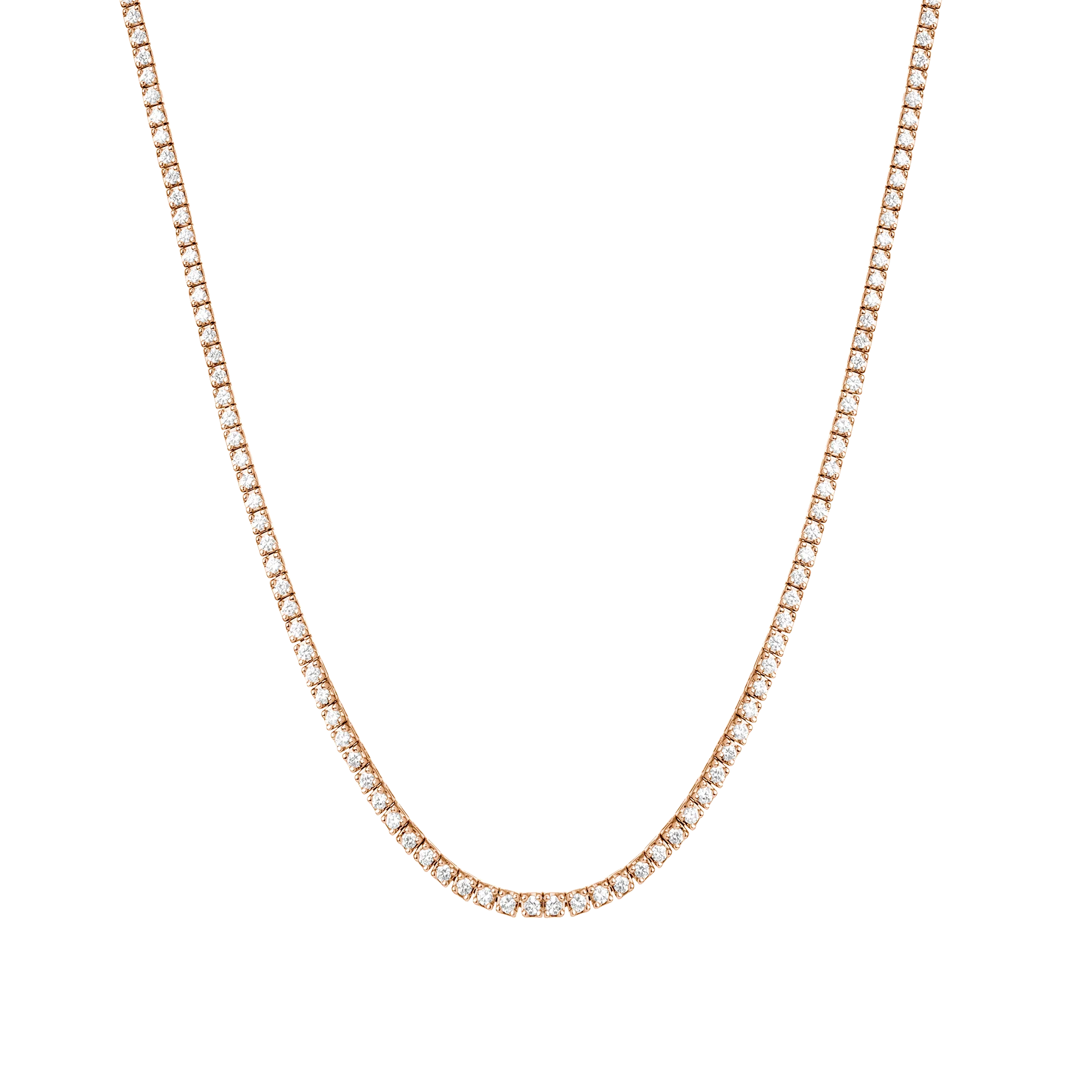 Classic Lab Grown Diamond Tennis Necklace - Image 13