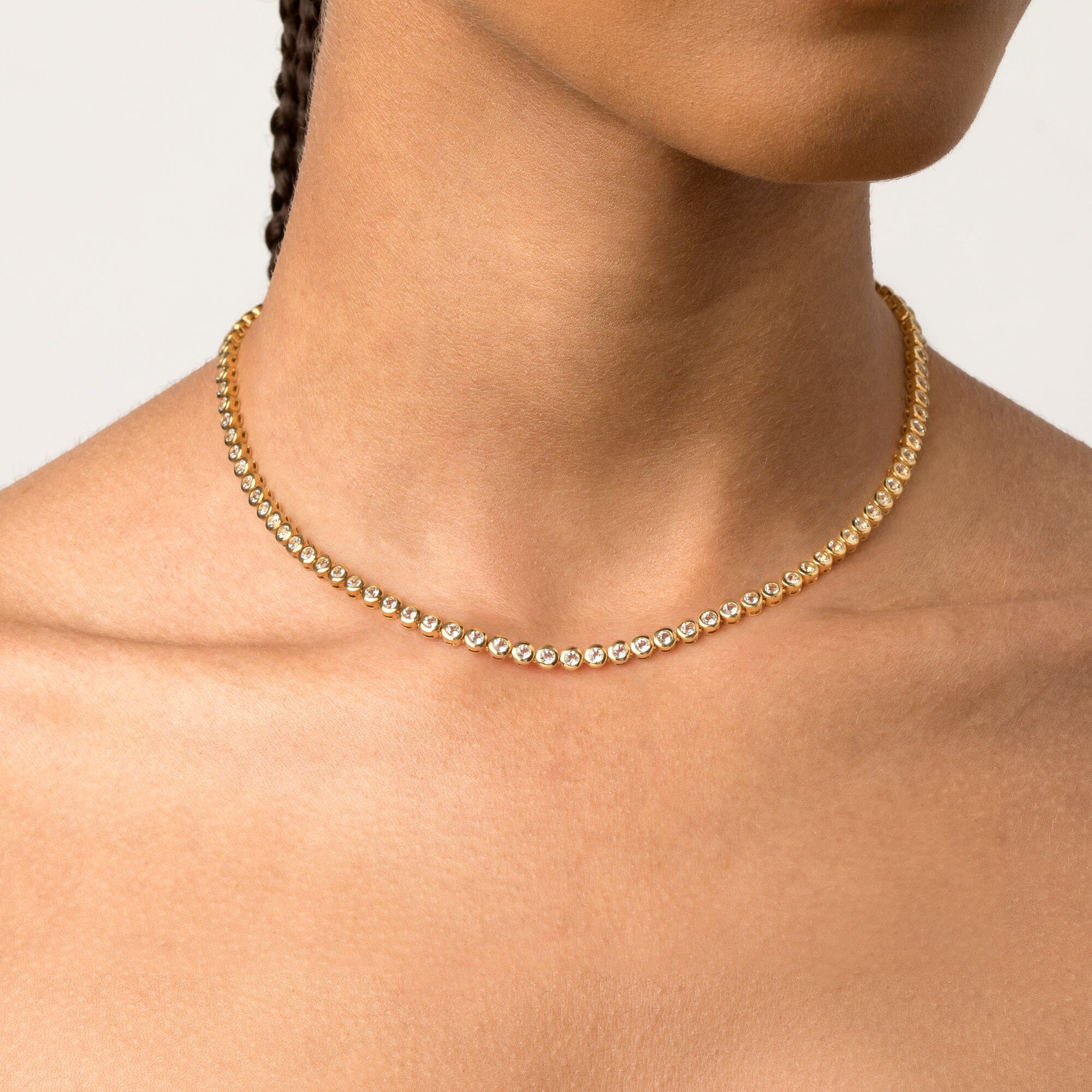 Diamond Bezel Tennis Necklace - Image 17