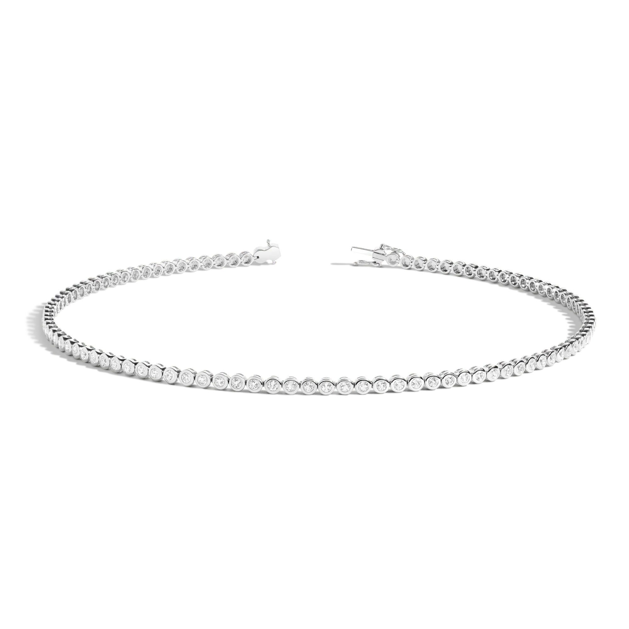 Diamond Bezel Tennis Necklace - Image 6
