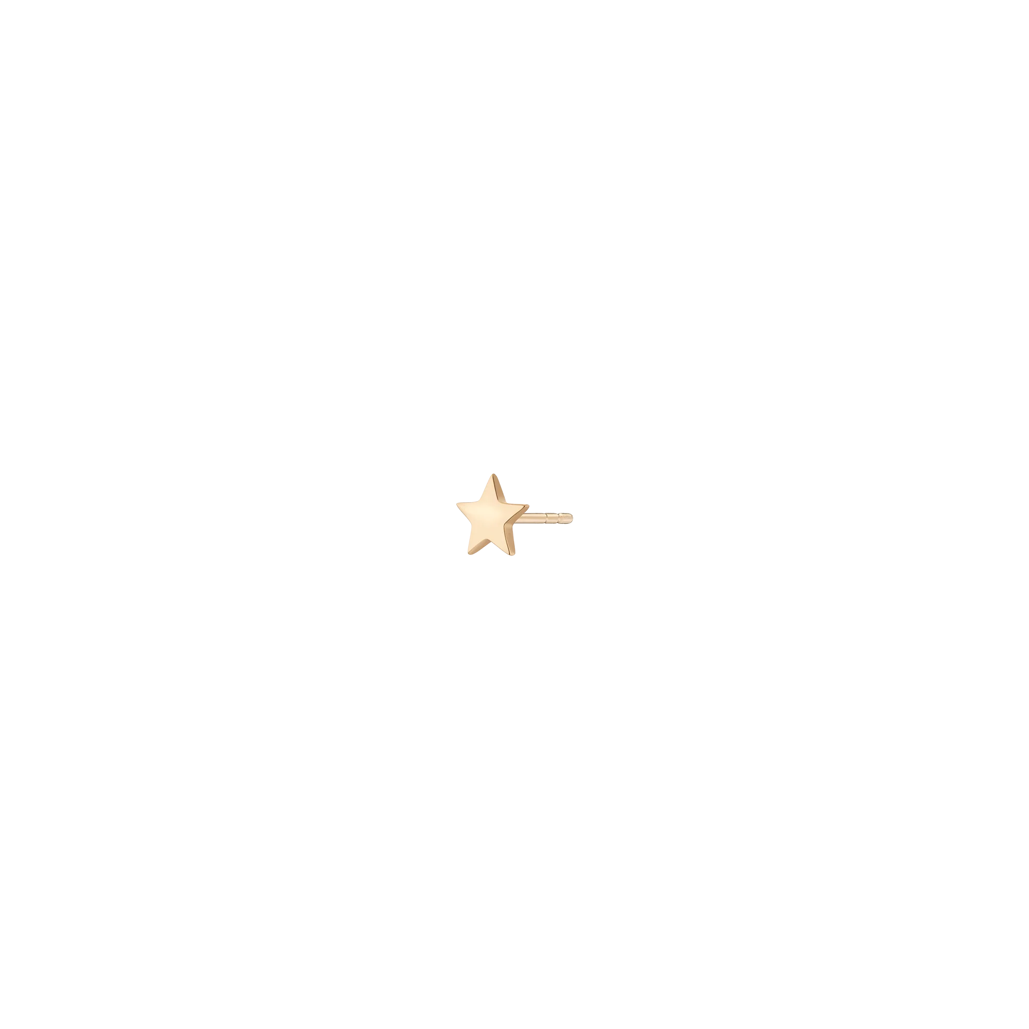 Gold Nova Star Stud Earrings - Image 4
