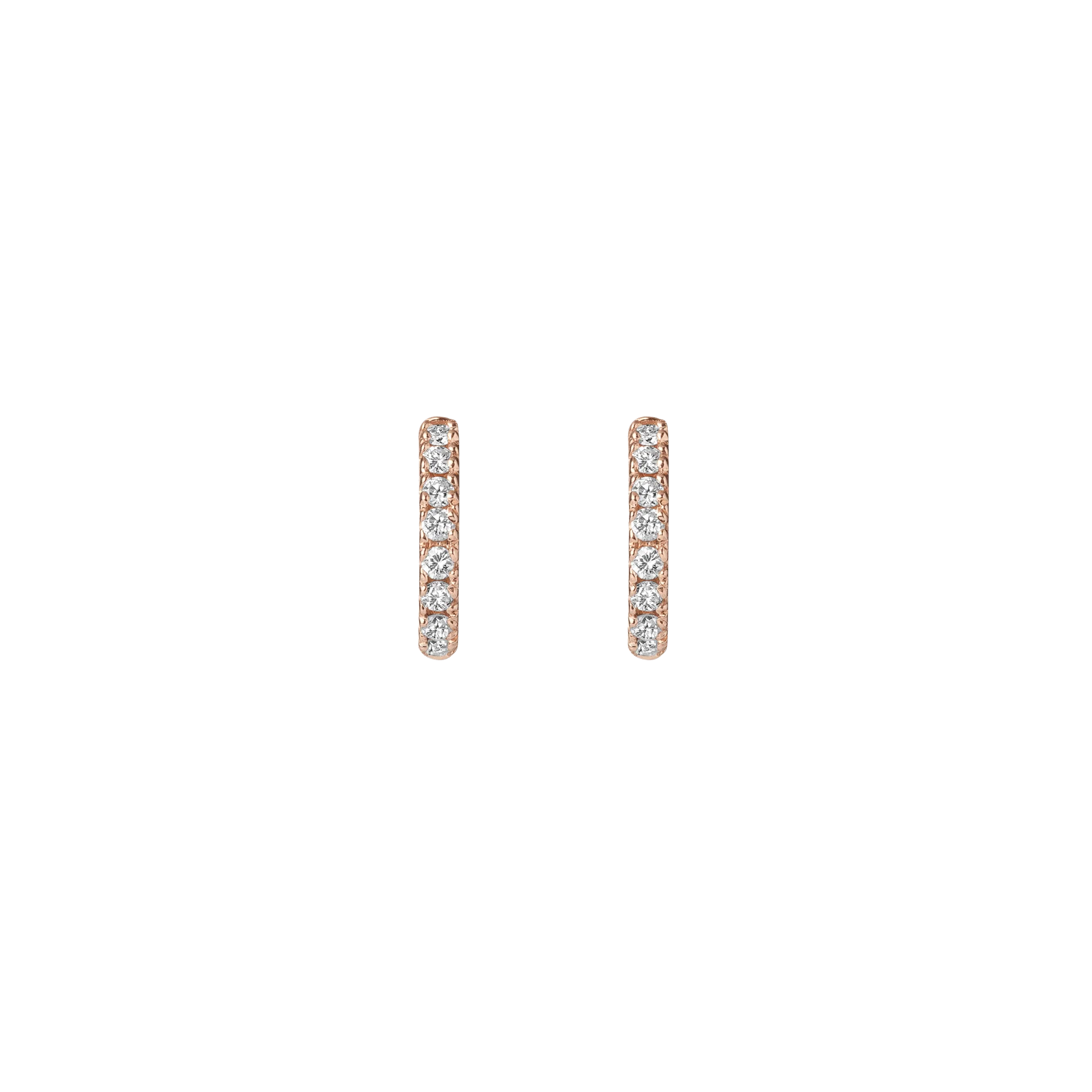 Diamond Huggie Earrings - Image 5