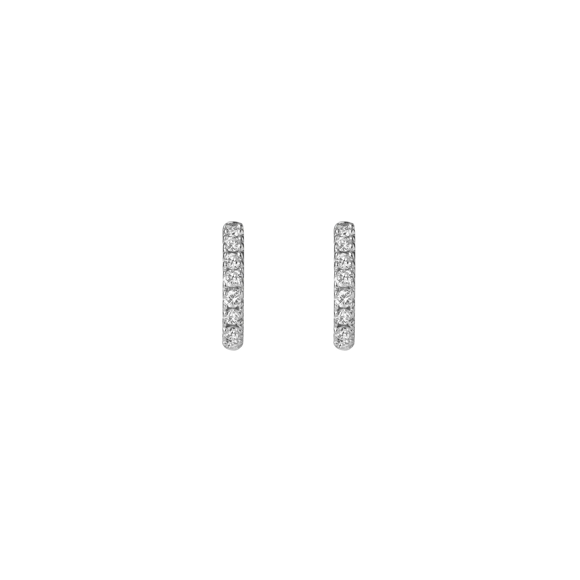 Diamond Huggie Earrings - Image 6
