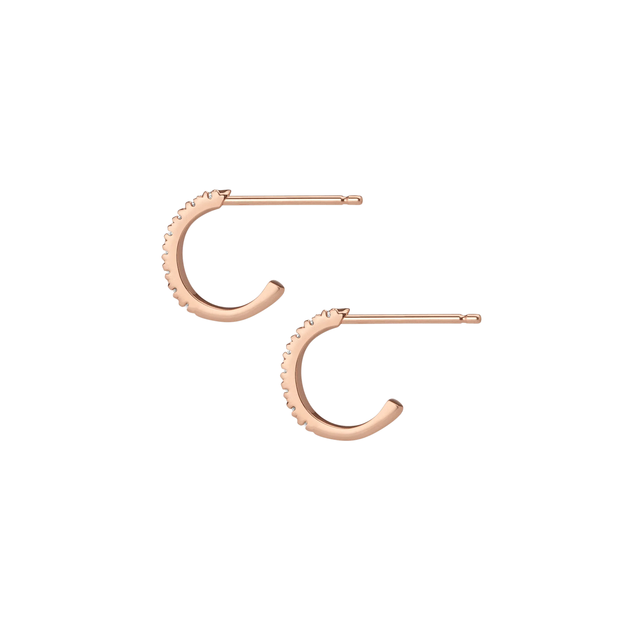 Diamond Huggie Earrings - Image 8
