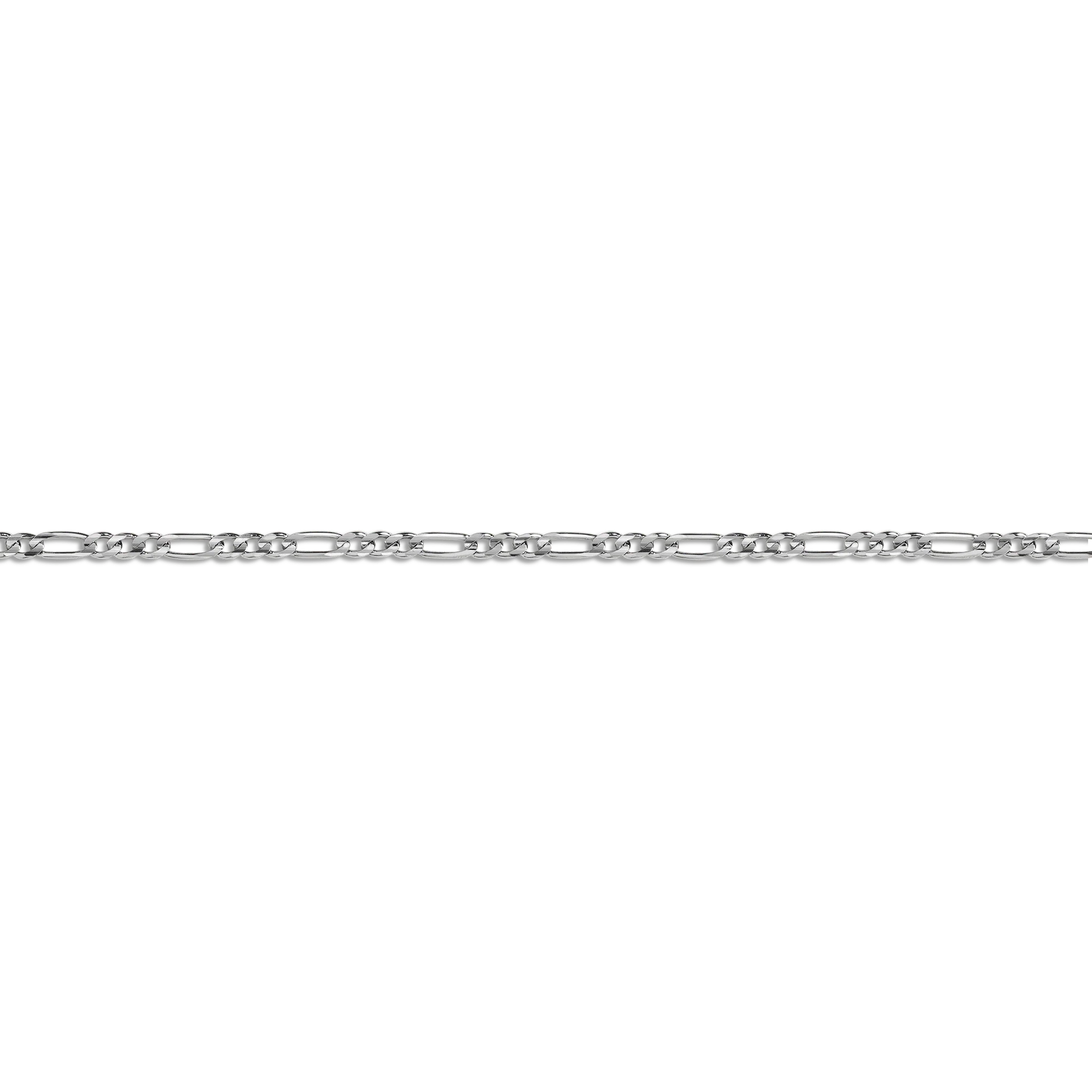 Medium Gold Figaro Chain Bracelet - Image 3