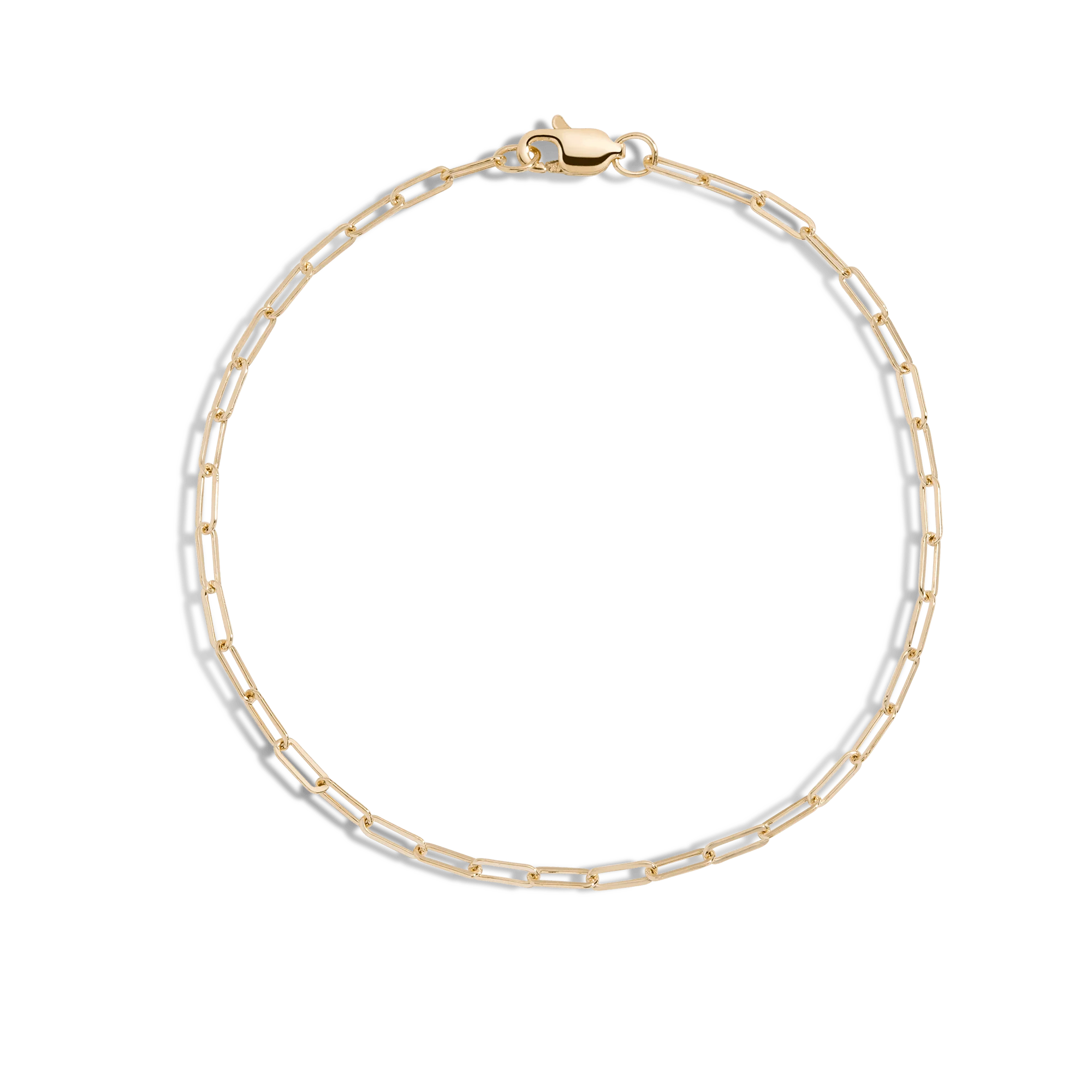 Medium Paperclip Chain Anklet - Image 4