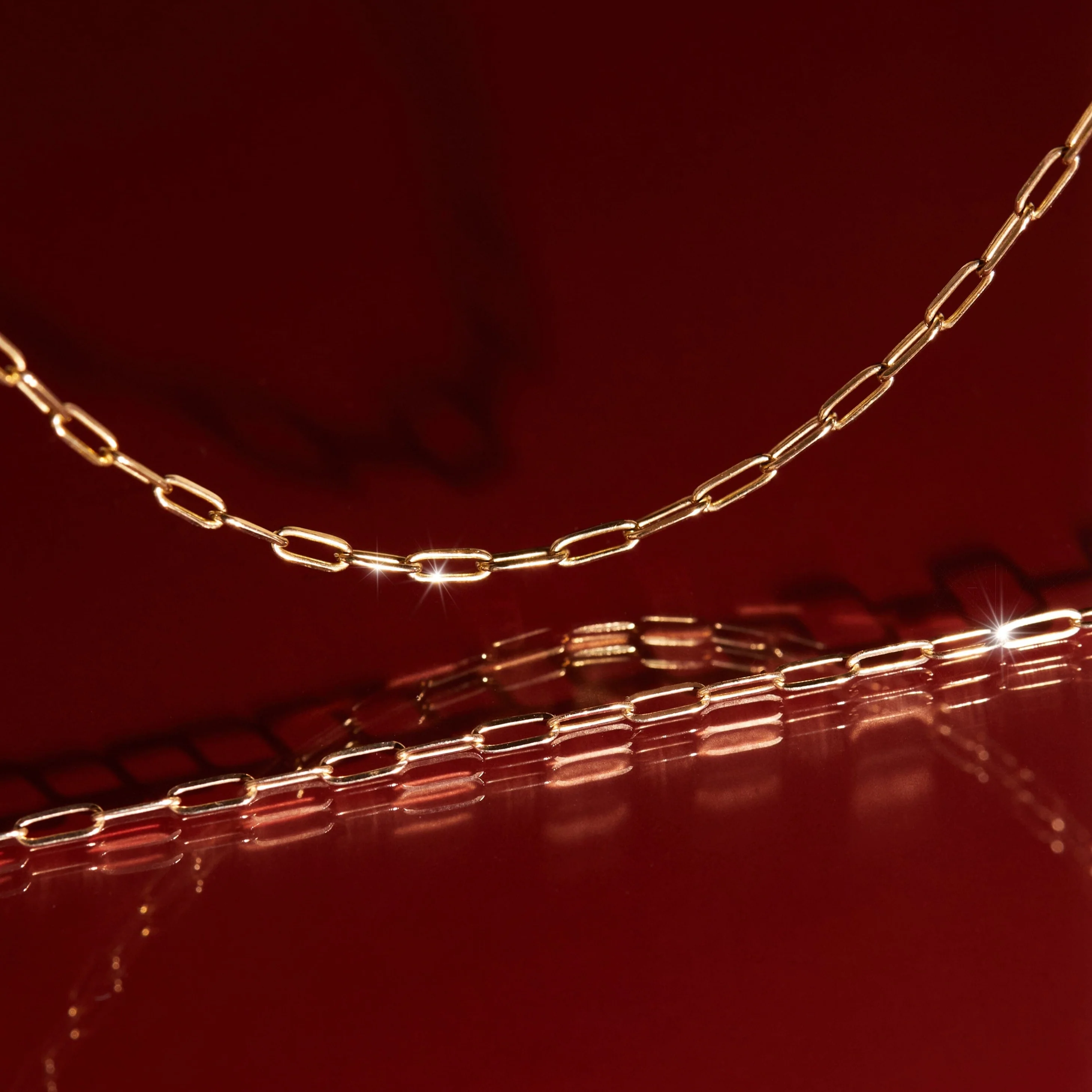 Medium Paperclip Chain Necklace - Image 4