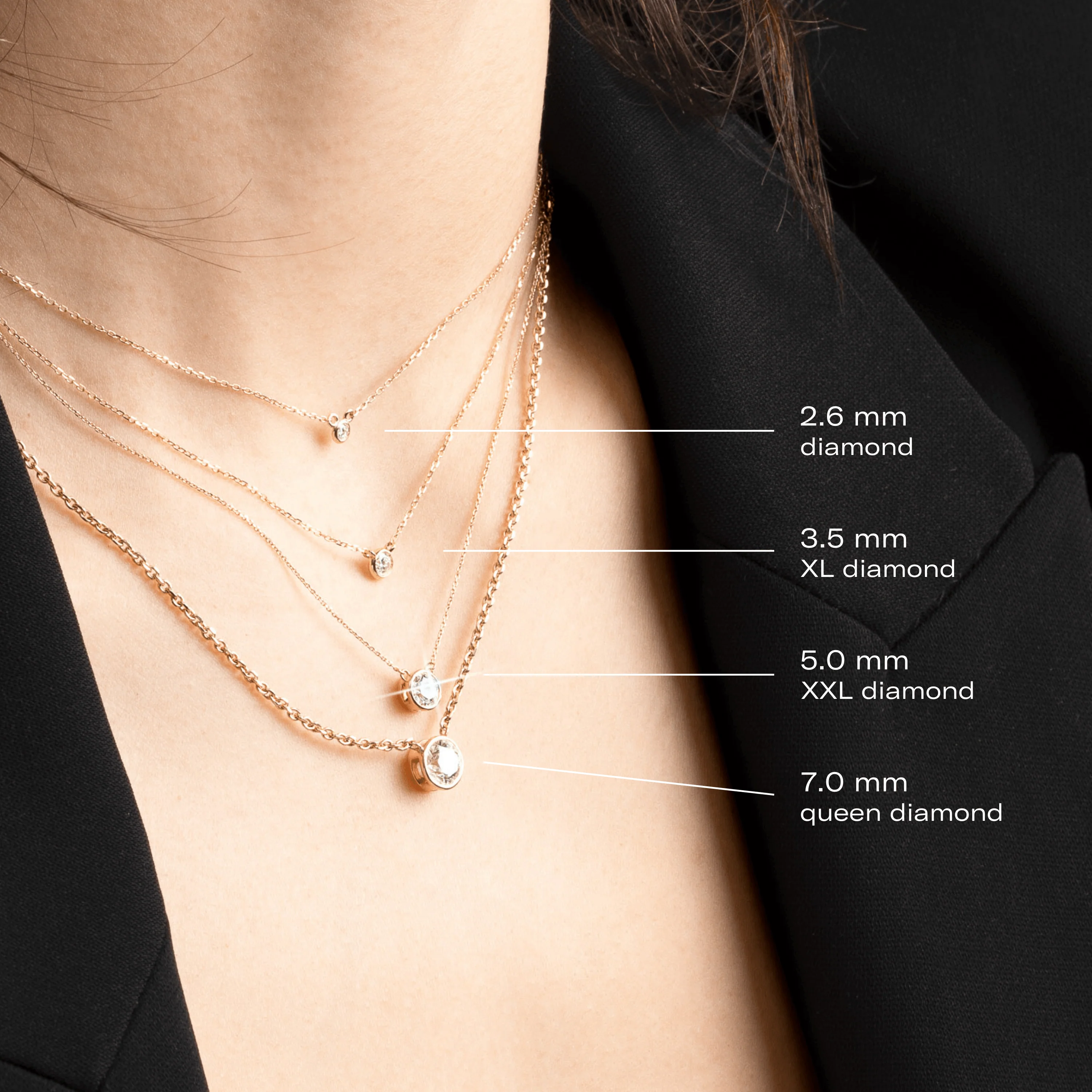 Mini Diamond Bezel Necklace - Image 27