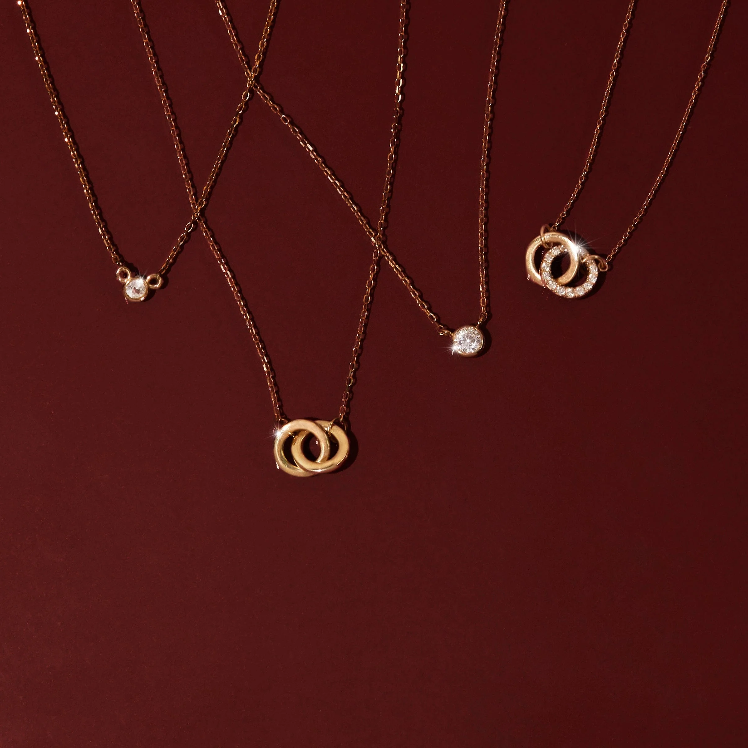 Mini Diamond Bezel Necklace - Image 7