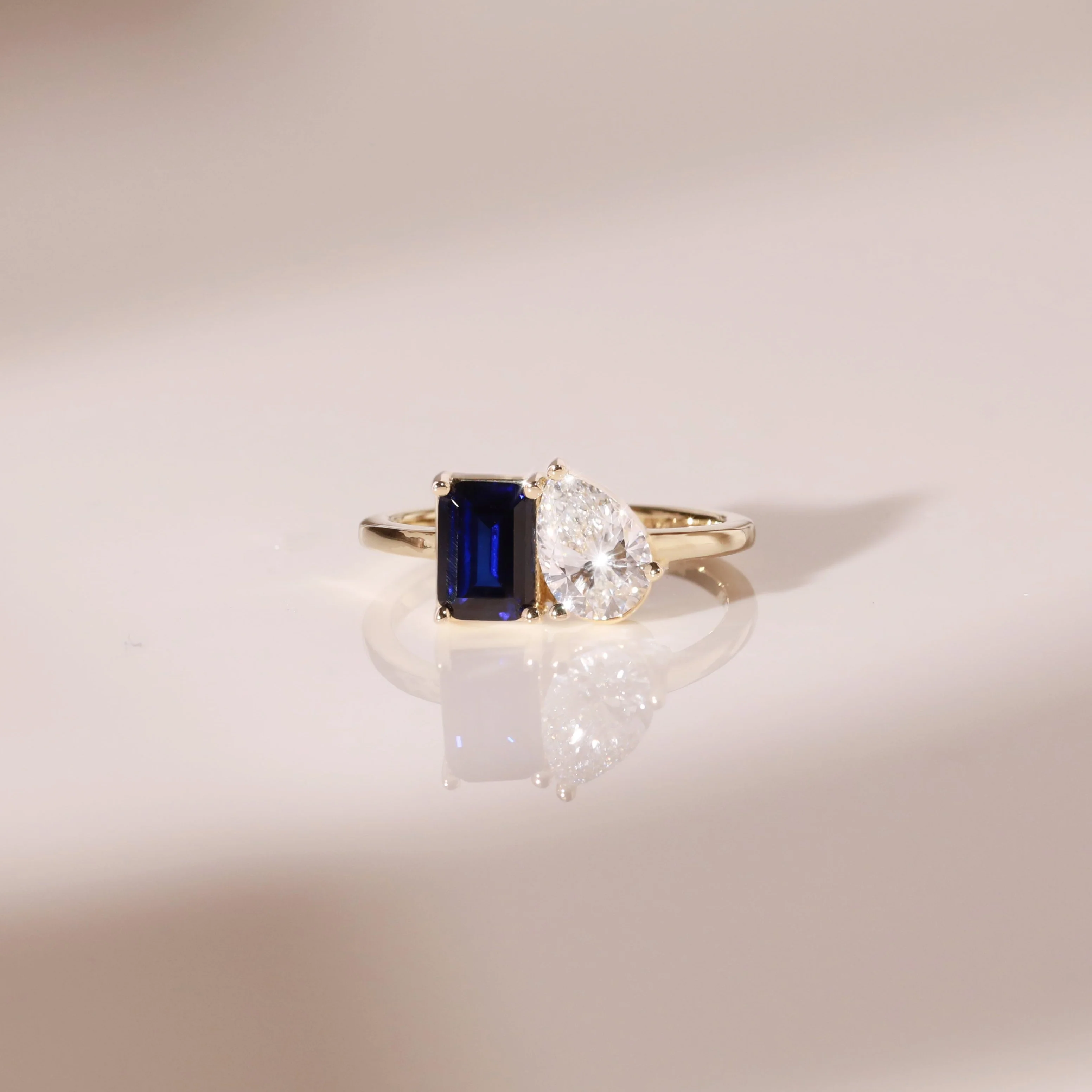 Toi et Moi Gemstone Classic Ring - Image 10
