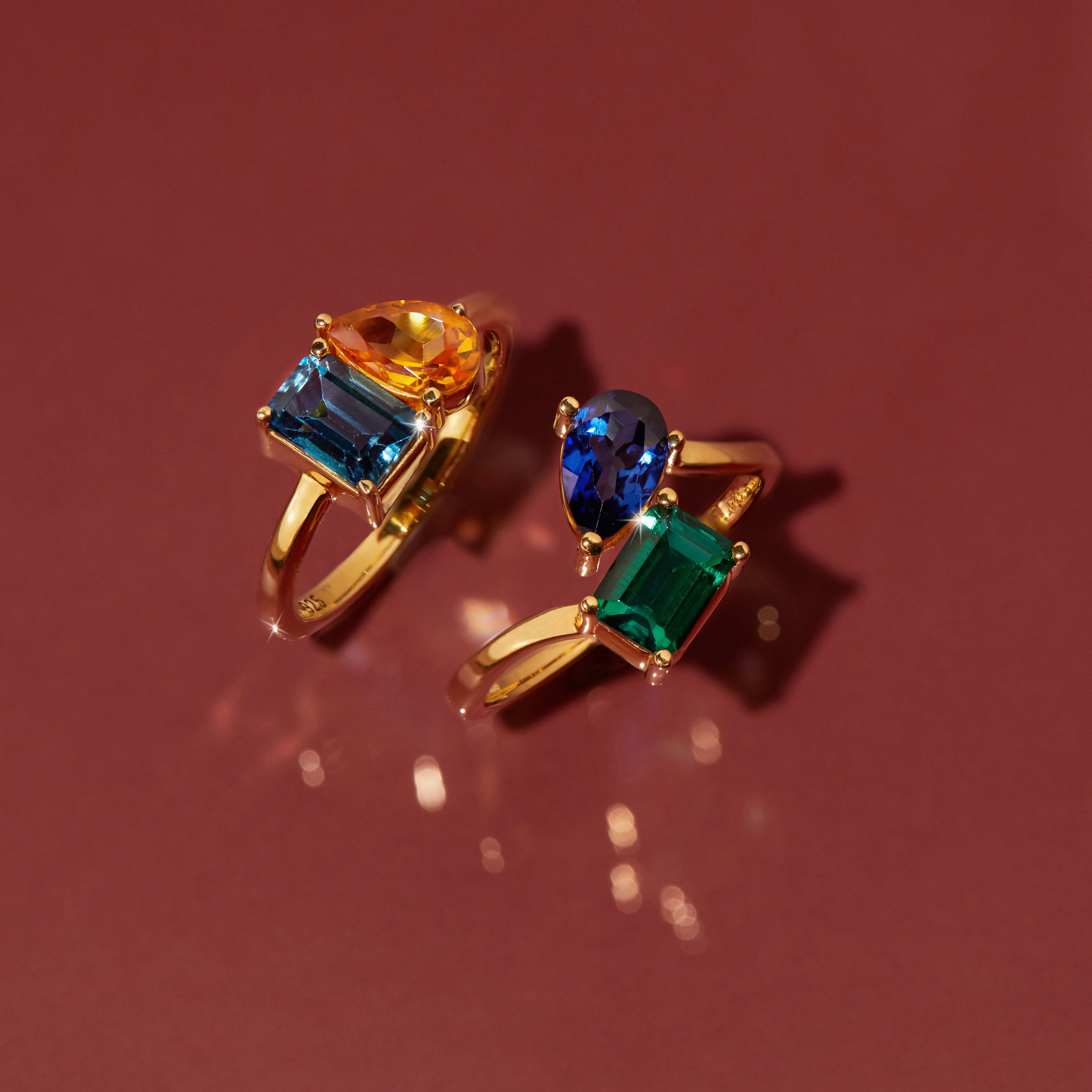 Toi et Moi Gemstone Classic Ring - Image 20
