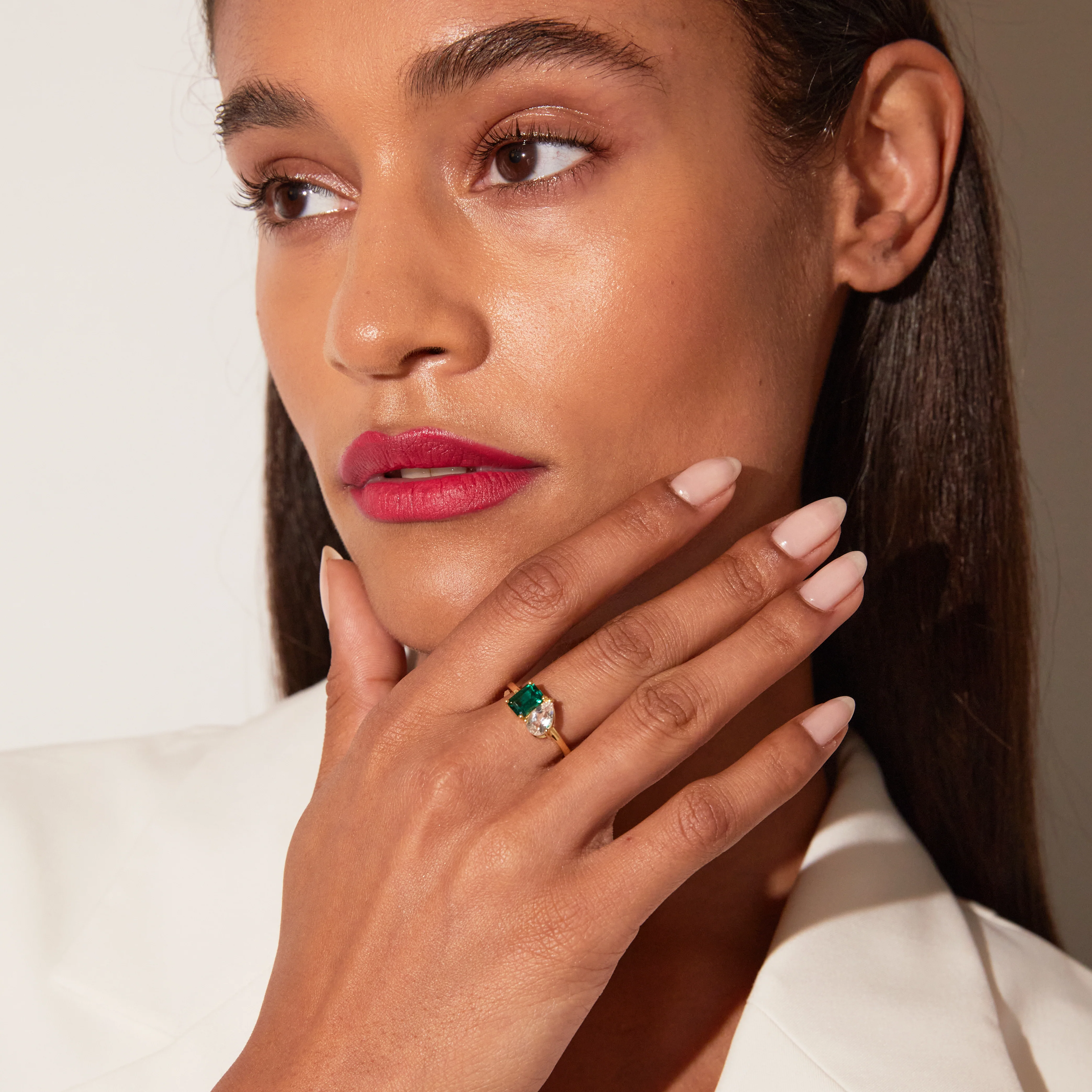 Toi et Moi Gemstone Classic Ring - Image 32