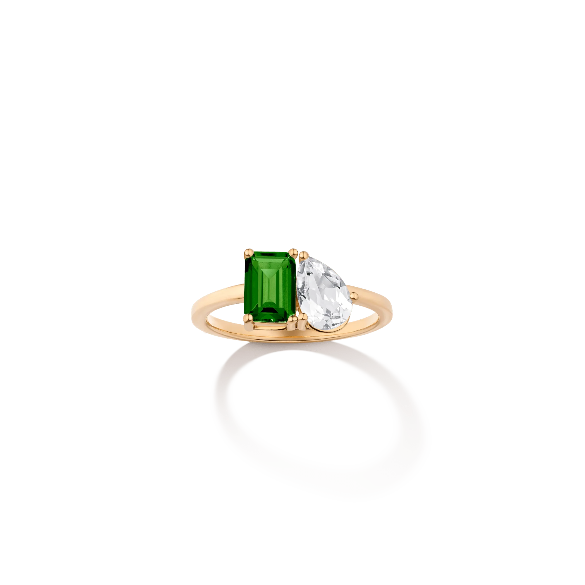 Toi et Moi Gemstone Classic Ring - Image 5