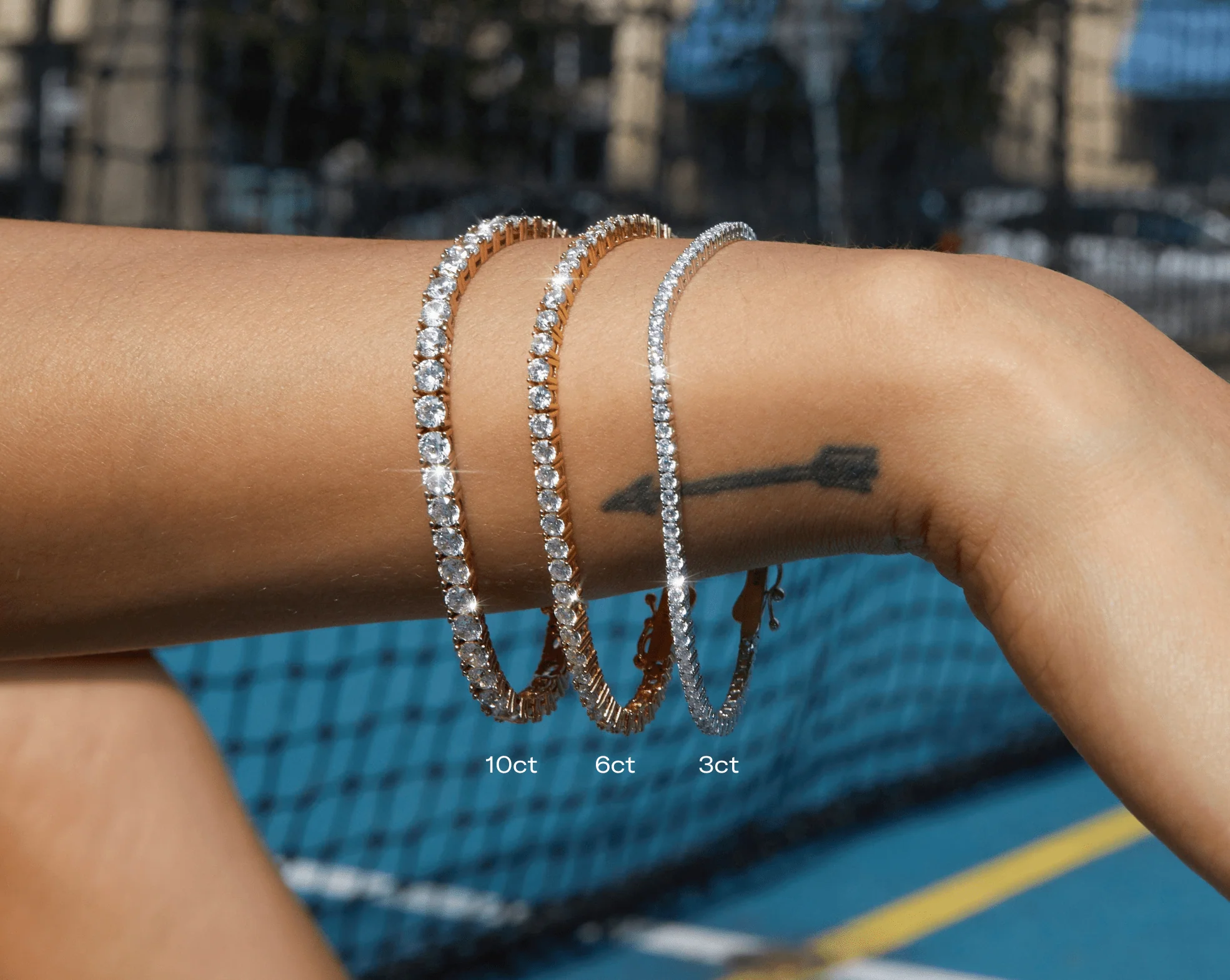 Lab Grown White Sapphire Tennis Bracelet - Image 25