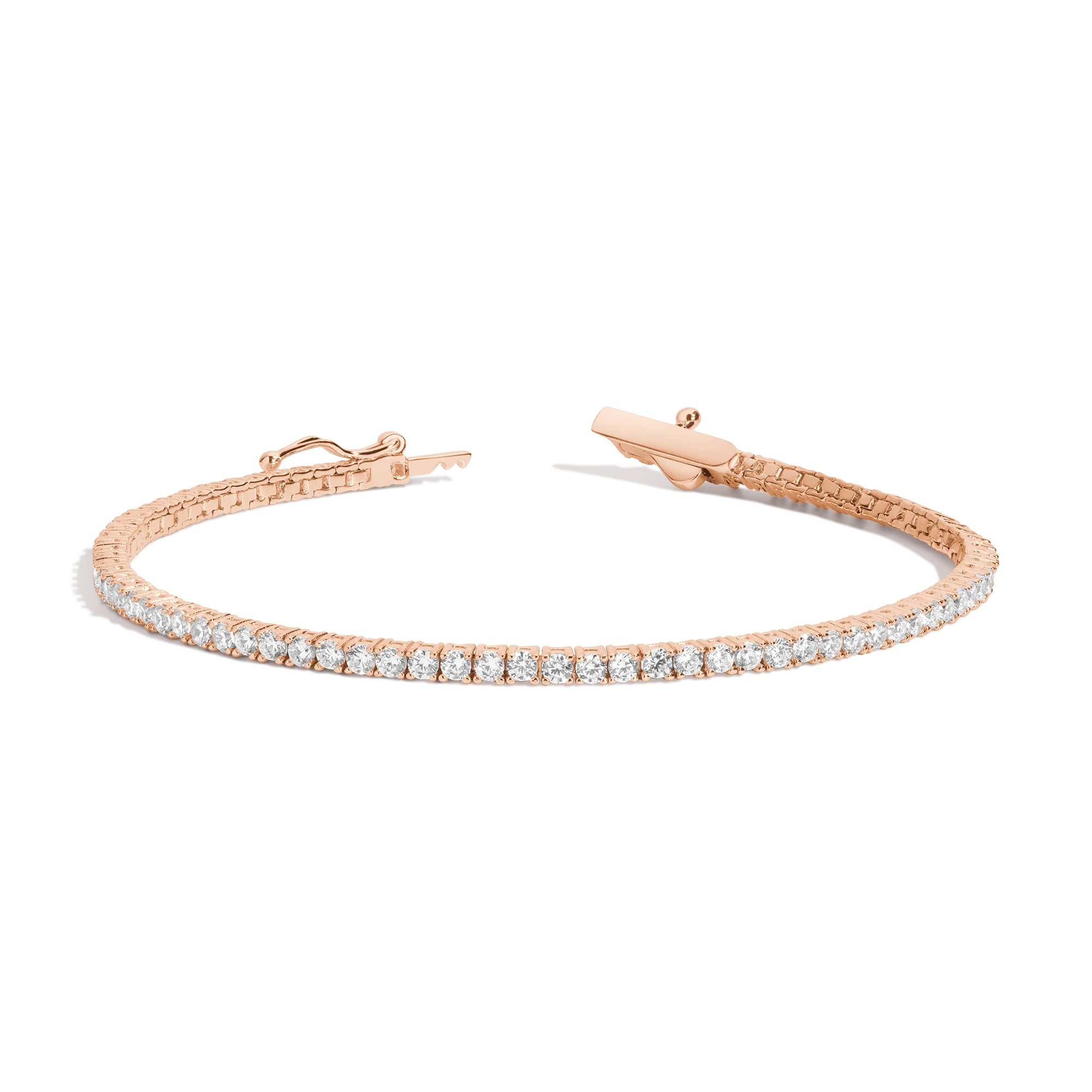 Lab Grown White Sapphire Tennis Bracelet - Image 3