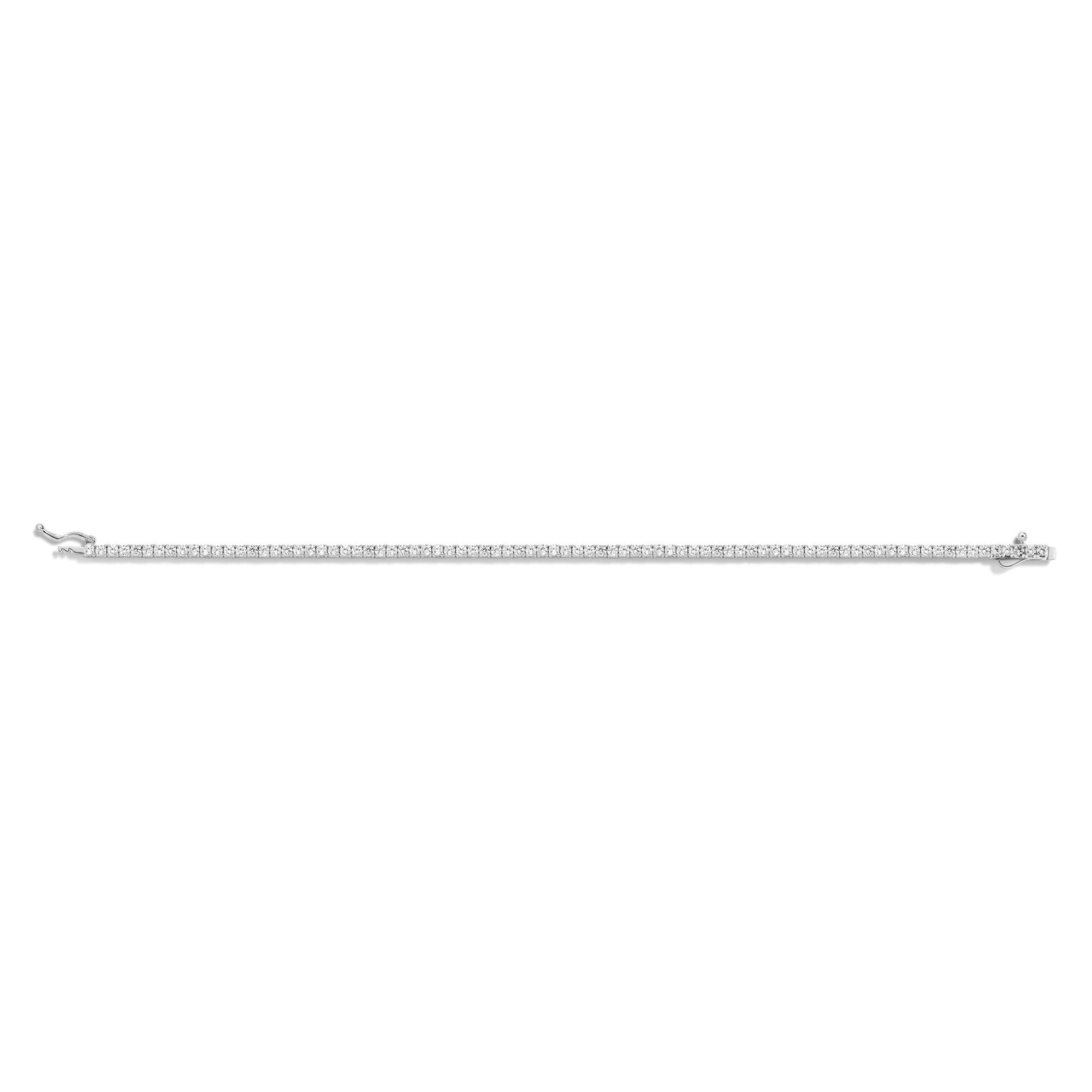 Lab Grown White Sapphire Tennis Bracelet - Image 4