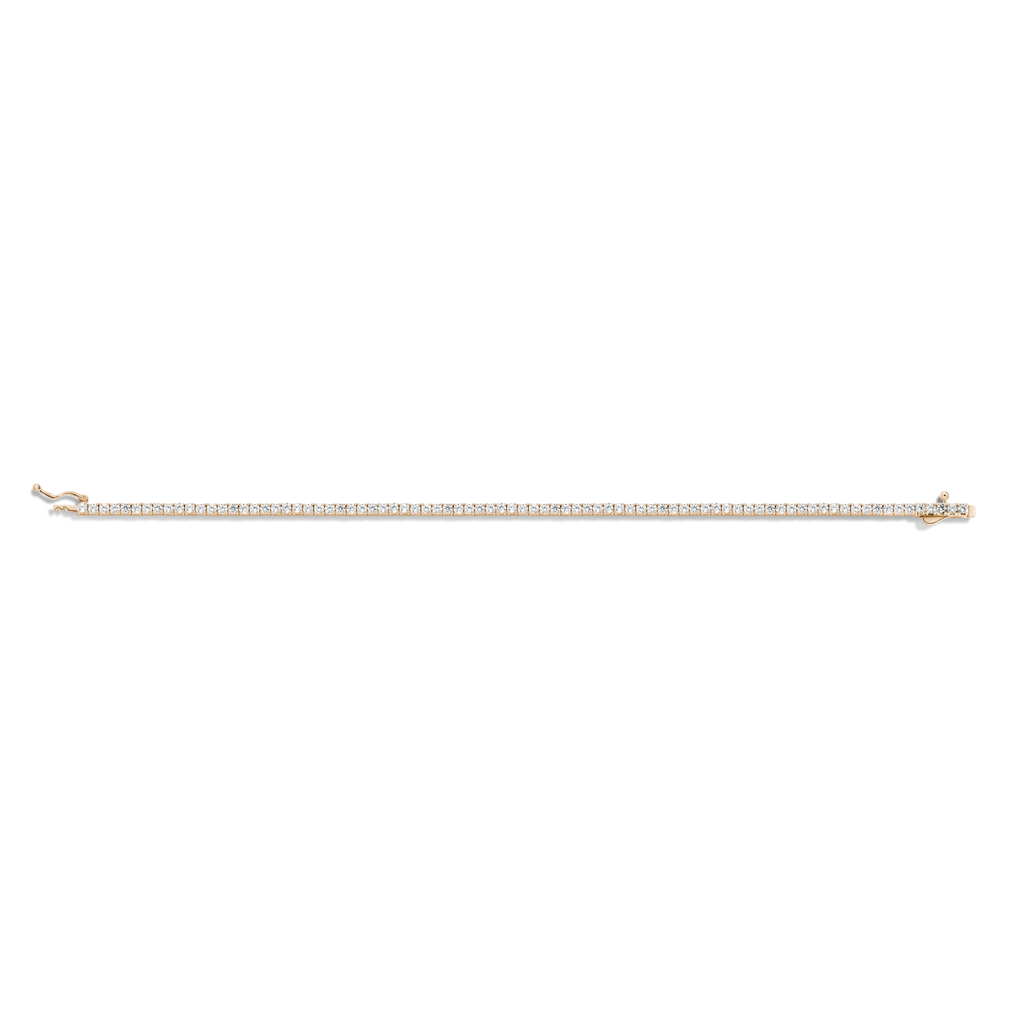 Lab Grown White Sapphire Tennis Bracelet - Image 5