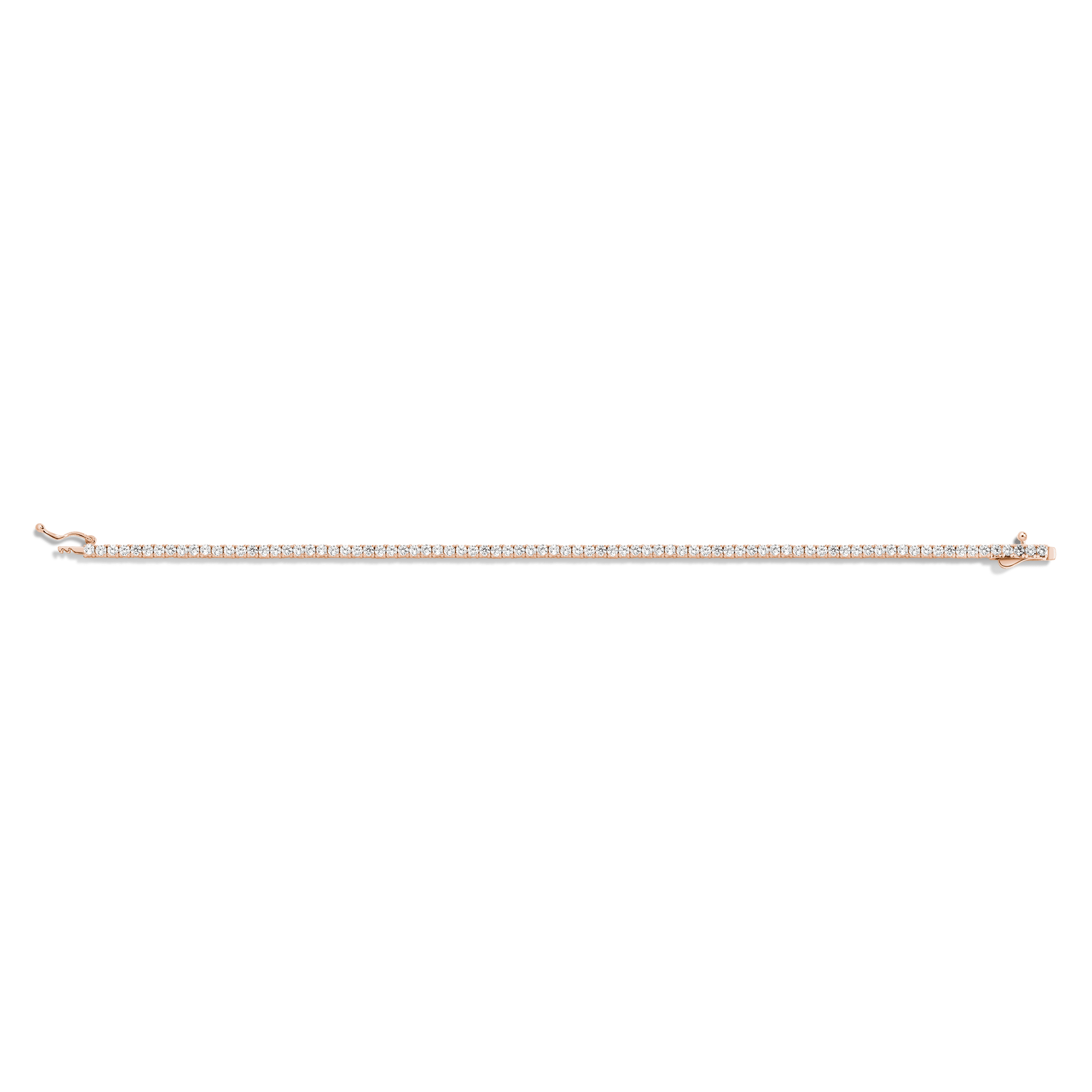 Lab Grown White Sapphire Tennis Bracelet - Image 6